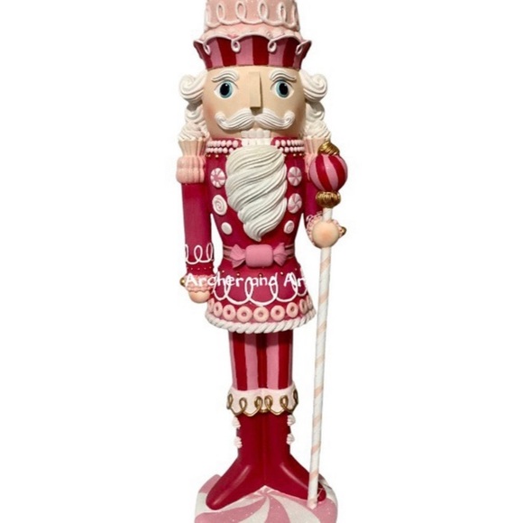 Pink peppermint nutcracker 22” - Picture 4 of 8